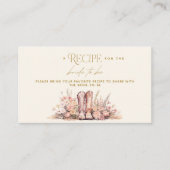 Reecipe Last Rodeo Boots Floral Cowgirl Bridal Begleitkarte (Vorderseite)