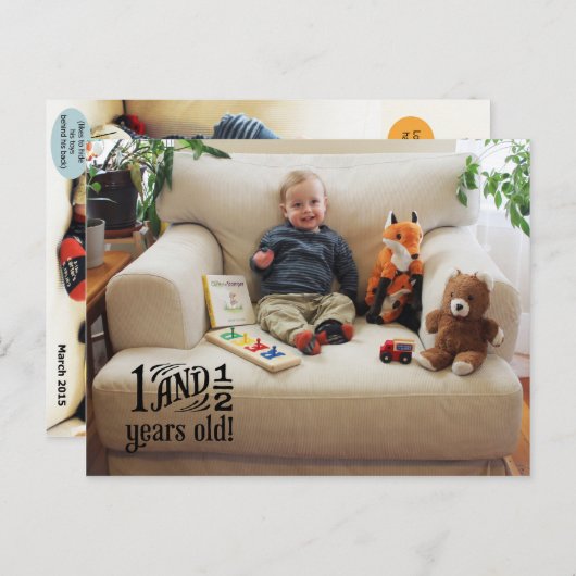 Reed - 18 Monate Postkarte (Vorne/Hinten)