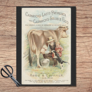 Reed Carnrick Vintage Farm Werbung Seidenpapier