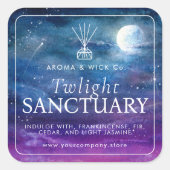 Reed Diffuser Night Sky Art Produkt Quadratischer Aufkleber (Vorderseite)