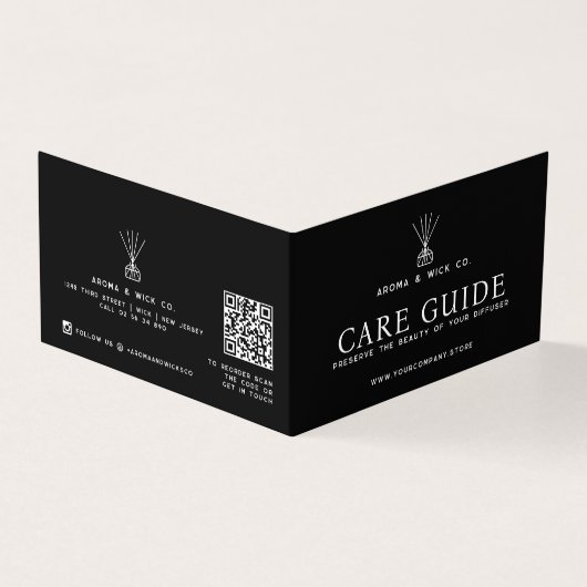 Reed Diffuser Packaging Insert Care Reorder Card (Vorderseite)