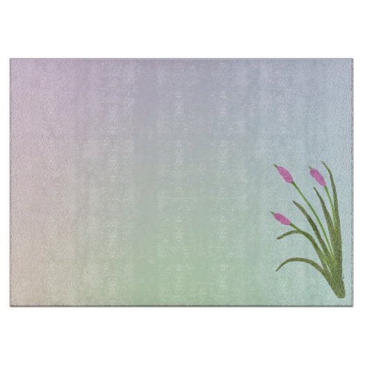 Reed Large Glass Cutting Board Schneidebrett (Vorderseite)