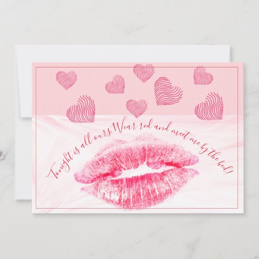 Reed Lips Valentine mit Zitat Feiertagskarte (Vorderseite)