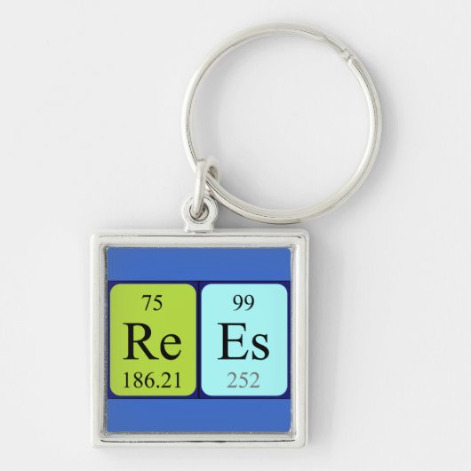 Reed Periodier Table name keyring Schlüsselanhänger (Vorne)