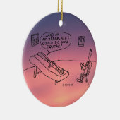 Reed Psychologin White Keramik Ornament (Rechts)