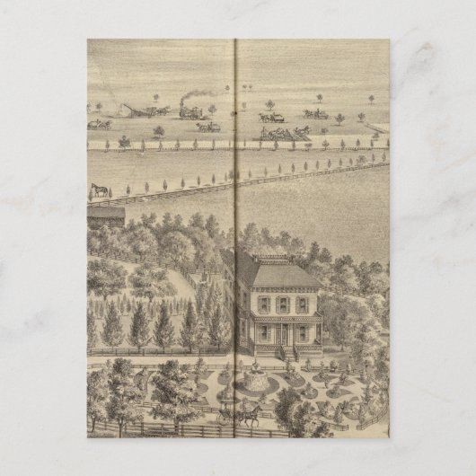 Reed residence, Knights Landing Postkarte (Vorderseite)