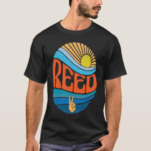 Reed Vintag Sunset Reed Groovy Gefärbte Krawatte T-Shirt