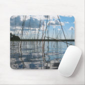 Reeds and Reflections on Rice Lake Mousepad (Mit Mouse)