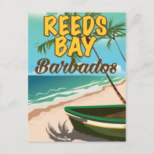 Reeds Bay Barbados Urlaubsposter Postkarte