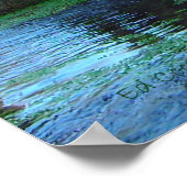 Reeds Spring Mill im Januar Poster (Ecke)