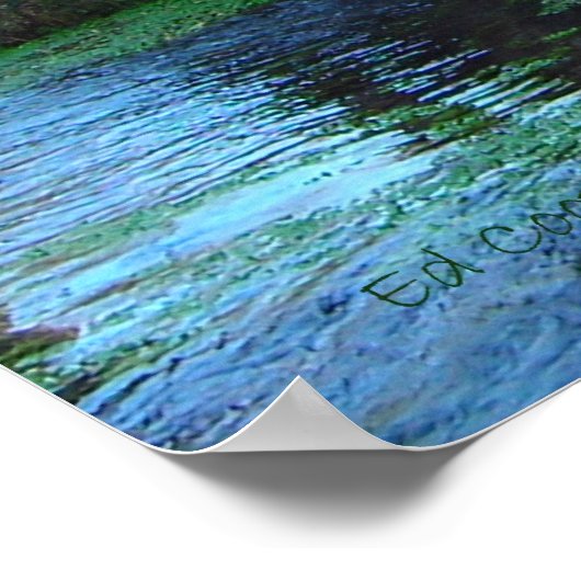 Reeds Spring Mill im Januar Poster (Ecke)