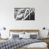 Reedsport, Oregon Blick über die Brücke über Umpqu Leinwanddruck (Insitu (Schlafzimmer))