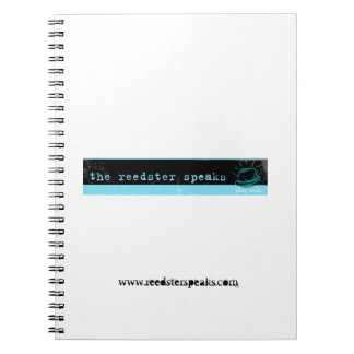 Reedster spricht gewundenes Notizbuch Notizblock