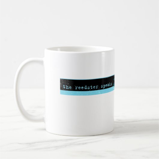 Reedster spricht Logo-Tasse Kaffeetasse (Links)
