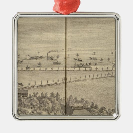 Reedwohnsitz, Ritter-Landung Silbernes Ornament (Vorne)