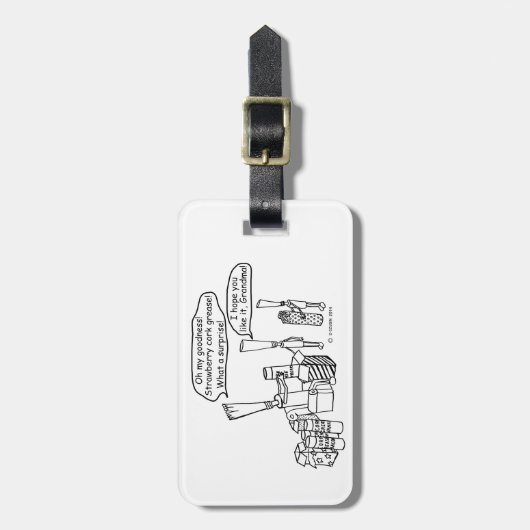 Reedz Geschenke Gepäckanhänger (Vorderseite vertikal)