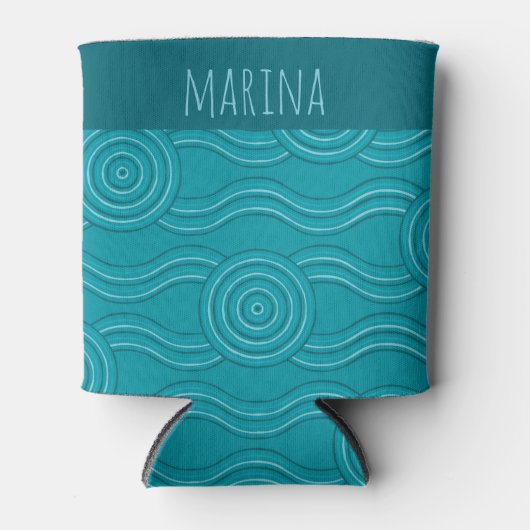 Reef Customizable Name Australian Dreamtime Art Dosenkühler (Vorderseite)
