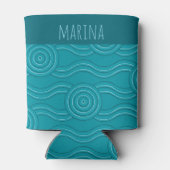 Reef Customizable Name Australian Dreamtime Art Dosenkühler (Rückseite)