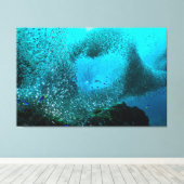 Reef Fish Cloud Leinwanddruck (Insitu (Holzboden))