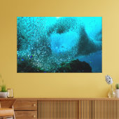 Reef Fish Cloud Leinwanddruck (Insitu (Wohnzimmer))