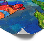 Reef Fish Print Poster (Ecke)