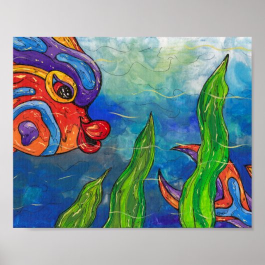 Reef Fish Print Poster (Vorne)