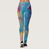 Reef Garden Balloon Painting Studio Art Leggings (Rückseite)