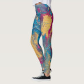 Reef Garden Balloon Painting Studio Art Leggings (Links)