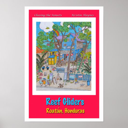Reef Gliders Diving shop Poster (Vorne)
