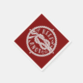 Reef knot segeling illustrieren serviette (Ecke)