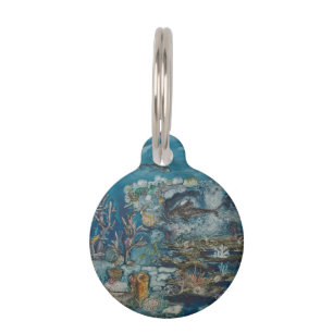 Reef Round Small Pet Tag Haustiermarke