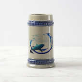 Reef Shark Silhouette Bierglas (Mittel)