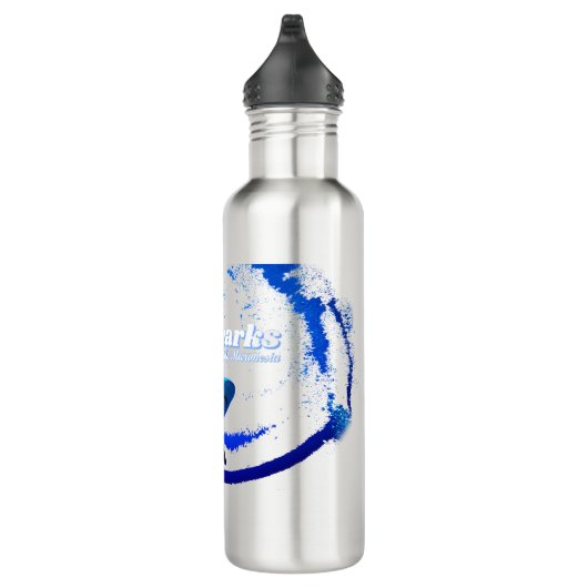 Reef Shark Silhouette Edelstahlflasche (Rechts)