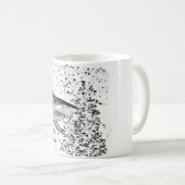 Reef Shark Silhouette Kaffeetasse (VorderseiteRechts)
