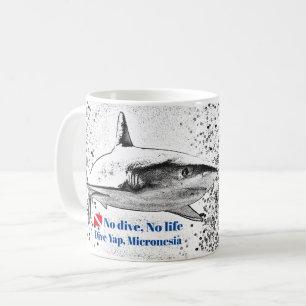 Reef Shark Silhouette Kaffeetasse