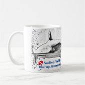Reef Shark Silhouette Kaffeetasse (Links)