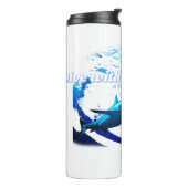 Reef Shark Silhouette Thermosbecher (Nach links gedreht)