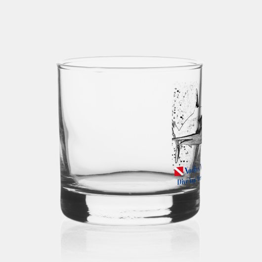 Reef Shark Silhouette Whiskyglas (Links)