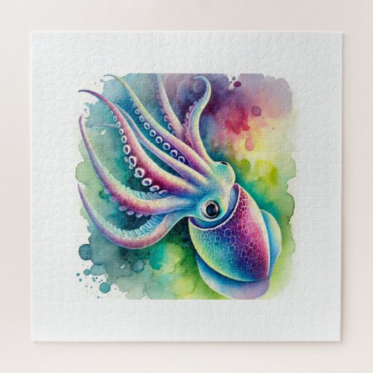 Reef squid 290924AREF127 - Watercolor Puzzle (Horizontal)
