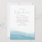 Reef Tides Coastal Watercolor Babydusche Einladung (Vorderseite)