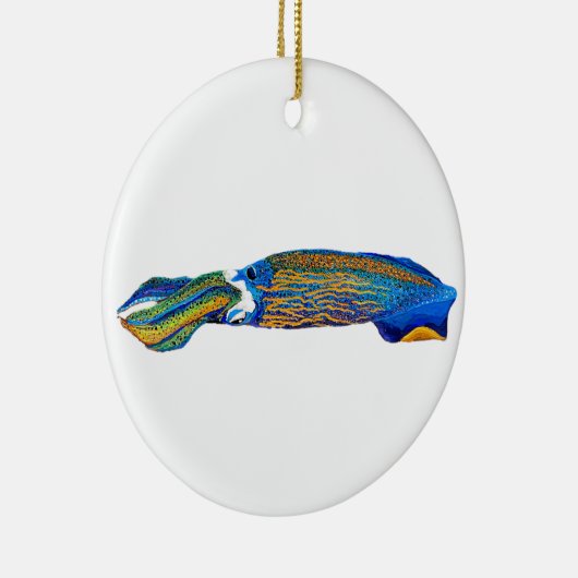 Reef Tintenfisch Keramik Ornament (Rechts)