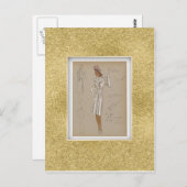 Reefer-Deckmantel getragen über 2 Stück Anzug. 40e Postkarte (Vorne/Hinten)