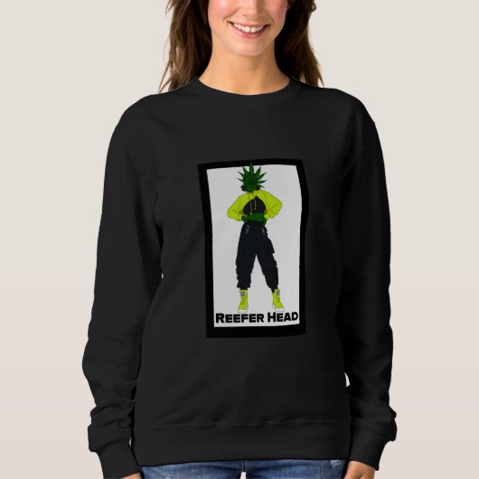 Reefer Head Hiphop Weiblich Sweatshirt (Vorderseite)
