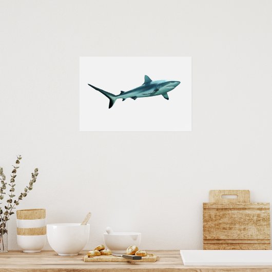 Reefshark - Abstraktes Design - Aus einem Foto sch Poster (Küche)