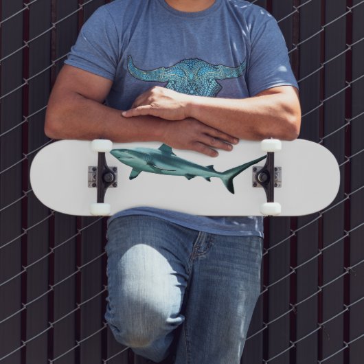 Reefshark - Abstraktes Design - Aus einem Foto sch Skateboard (Außenbereich 3)