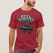 Reel Addicted | Funny Catch & Release Fishing T-Shirt (Vorderseite)