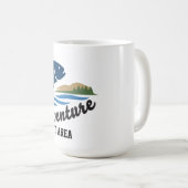 Reel Adventure Sportfischerei-Logo-Stil Kaffeetasse (VorderseiteRechts)