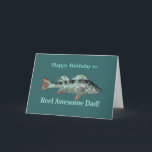 Reel Awesome Dad Fishing Humor Birthday Humor Karte<br><div class="desc">Fun Reel Awesome Dad Fishing Humor for Father’s Birthday</div>