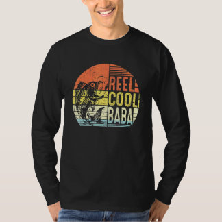 Reel Cool Baba Fishing Vater Fathers Day Fisherman T-Shirt