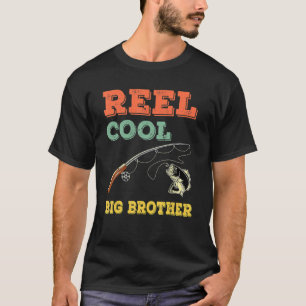 Reel Cool Big Brothers Ältere Bruder Jungs Fischen T-Shirt